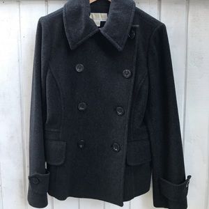 Michael Kors Dark Grey Wool Peacoat